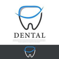 una ilustración vectorial dental de un diente sonriente simple vector