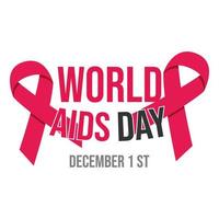 World Aids Day banner design vector