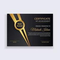 Certificate Template Design. Diploma certificate border template. Luxury Certificate of appreciation template vector