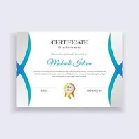 Certificate Template Design. Diploma certificate border template. Luxury Certificate of appreciation template vector