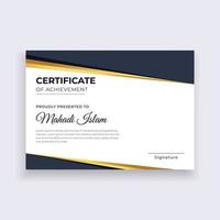 Certificate Template Design. Diploma certificate border template. Luxury Certificate of appreciation template vector