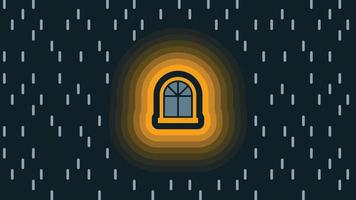 fondo con ventana y gotas de lluvia vector