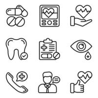 Medical Line Icons set vector