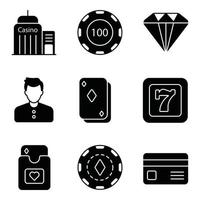 Casino Icons Set vector