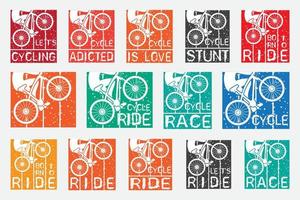 Cycle Ride T-shirt design Bundle vector