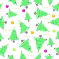 Flat Illustration, Christmas Pattern seamless, can be used for web, app, print, etc vector