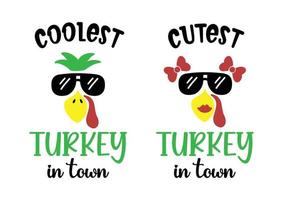 turkey face illustration Vector for banner