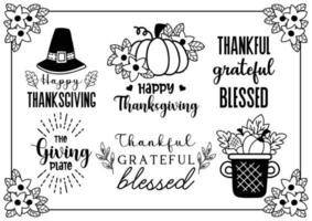 happy thanksgiving illustration Vector for banner