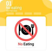 No eating sign premium icon with multiple style isolated on white background. Vector symbol concept design template for web design and mobile app, food, UI, UX and all project. EPS file