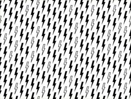 Lightning vector seamless pattern monochrome illustration. Thunderbolt texture for print.