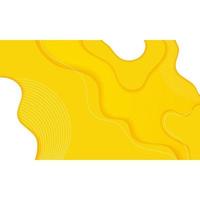 banner de fondo amarillo abstracto líquido vector