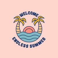 endless summer artwork vector illustrations