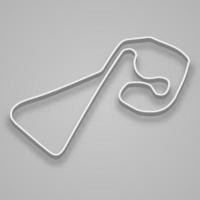 Sachsenring Circuit for motorsport and autosport. vector