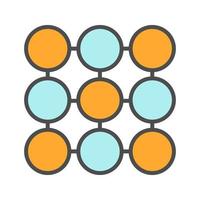 Structure symbol color icon. Composition abstract metaphor. Isolated vector illustration