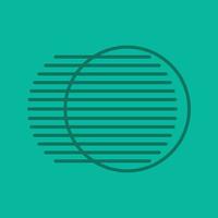 Movement linear icon. Dynamic motion concept. Thin line outline symbols on color background. Vector illustration