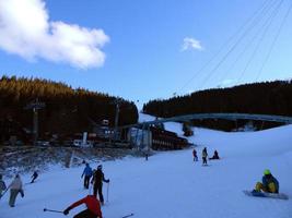 JASNA, SLOVAKIA - JANUARY 01, 2014 Tourism in city and resort photo