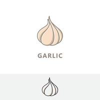 Garlic logo icon vector illustration