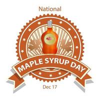 National Maple Syrup Day vector