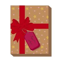 Gift box. A gift for a birthday, for Christmas, for a holiday. vector