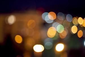 abstract night background with luminous bokeh photo
