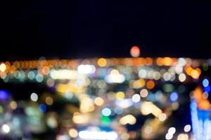 abstract night background with bright colorful bokeh photo