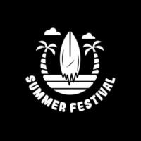 summer festival artwork vector illustrations