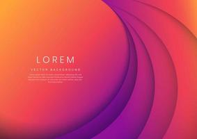 Abstract colorful geometric curve overlay layer background. vector