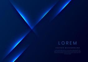 Template corporate abstract dark blue gradient stripes overlap layer background with lighting. vector
