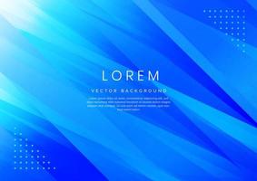 Abstract blue gradient geometric diagonal background. vector