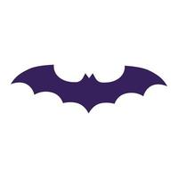 silueta de murciélago oscuro o flittermouse. vector