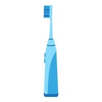 Vector cartoon blue electric toothbrush.