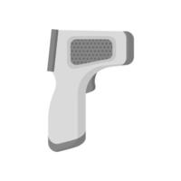 Medical equipment infrared radiation thermometer. vector