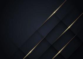 Abstract luxury shiny dark blue background with lines golden glowing. vector