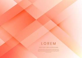 Abstract soft orange geometric diagonal overlay layer background. vector