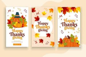 thanksgiving card background design template vector