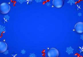 Winter holidays blue vector background