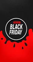 Black friday final sale. Vector banner with copy space