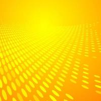 Abstract dots pattern halftone yellow and orange color perspective background texture. vector