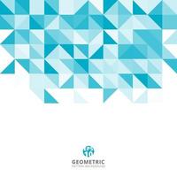 Abstract blue triangle and square in light blue color pattern, Vector illustration