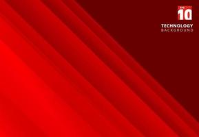 Abstract red image that depicts technology with overlapping diagonal lines. vector