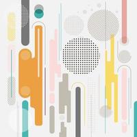 Abstract geometric dynamic element multicolor background vector