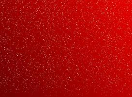 Christmas red background with Golden dots decorations and Gold glitters. vector