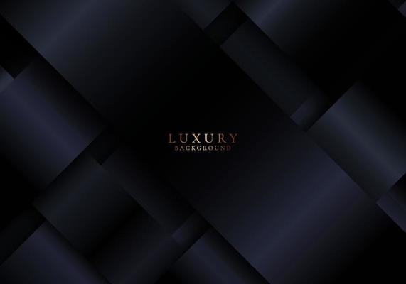 Abstract shiny black stripes overlapping layer on dark background luxury style