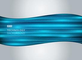 Abstract technology light blue laser horizontal background vector