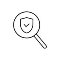 Security Scan Icon. Flat Design. vector