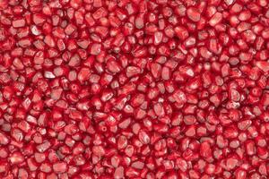 Natural background of red seeds of pomegranate photo