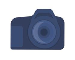 Camera semi flat color vector object