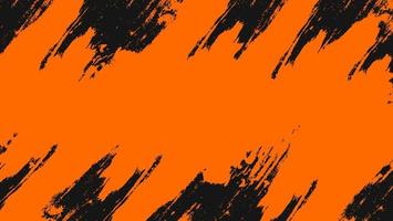 Minimal Abstract Orange Scratch Grunge Texture In Black Background vector