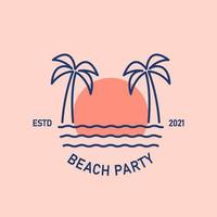 beach party artwork illustrations vector