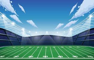 superbowl del estadio de fútbol americano vector